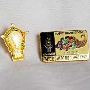 1996 Atlanta Olympic Games Pin Circle of A's Bid Logo  Countdown to Thanksgiving